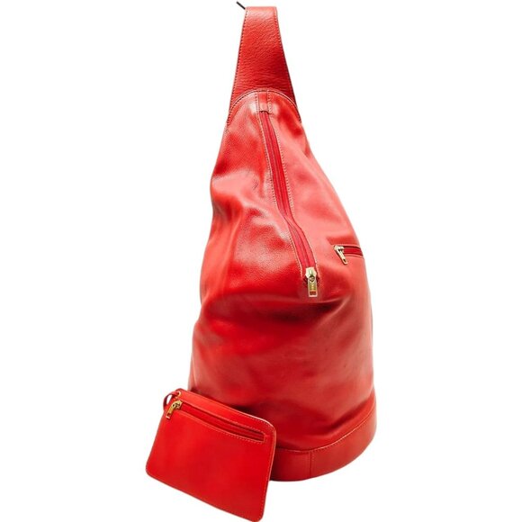 213303AQ (C4) Loewe Shoulder Bag Red Leather - Picture 1 of 9